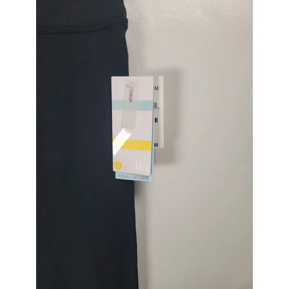 Zella Crop Yoga Studio Leggings Athletic Compression Pants Size Small - Picture 2 of 9